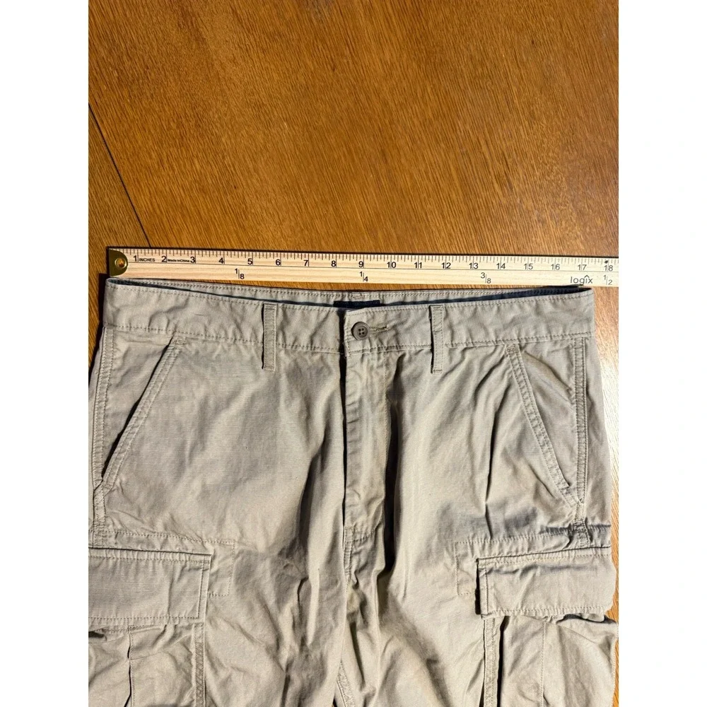 Levi's Cargo Shorts Mens 36 Khaki Ripstop Cotton‎ Utility Tactical Style